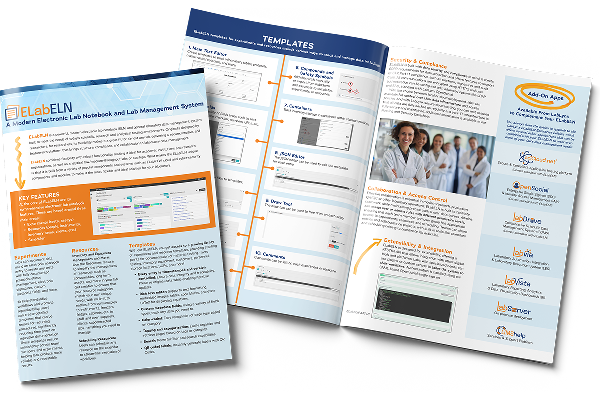 ELabELN Electronic Lab Notebook – Modern ELN & Lab Management System | ELabELN Resources